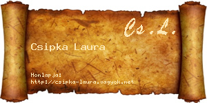 Csipka Laura névjegykártya