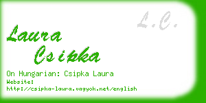 laura csipka business card